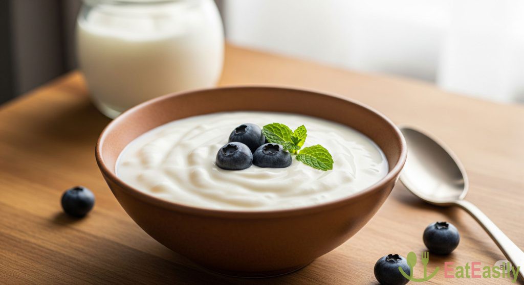 نتیجه نهایی تهیه ماست پروبیوتیک خانگی؛ یک کاسه ماست غلیظ و سالم برای تقویت گوارش و سیستم ایمنی

